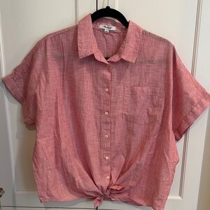 Madewell Rose Short Sleeve Shirt